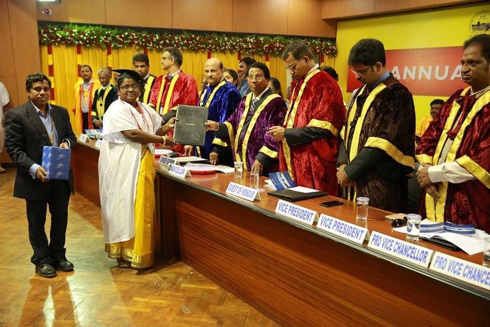 Dr. Mala Serene I at the VIT convocation